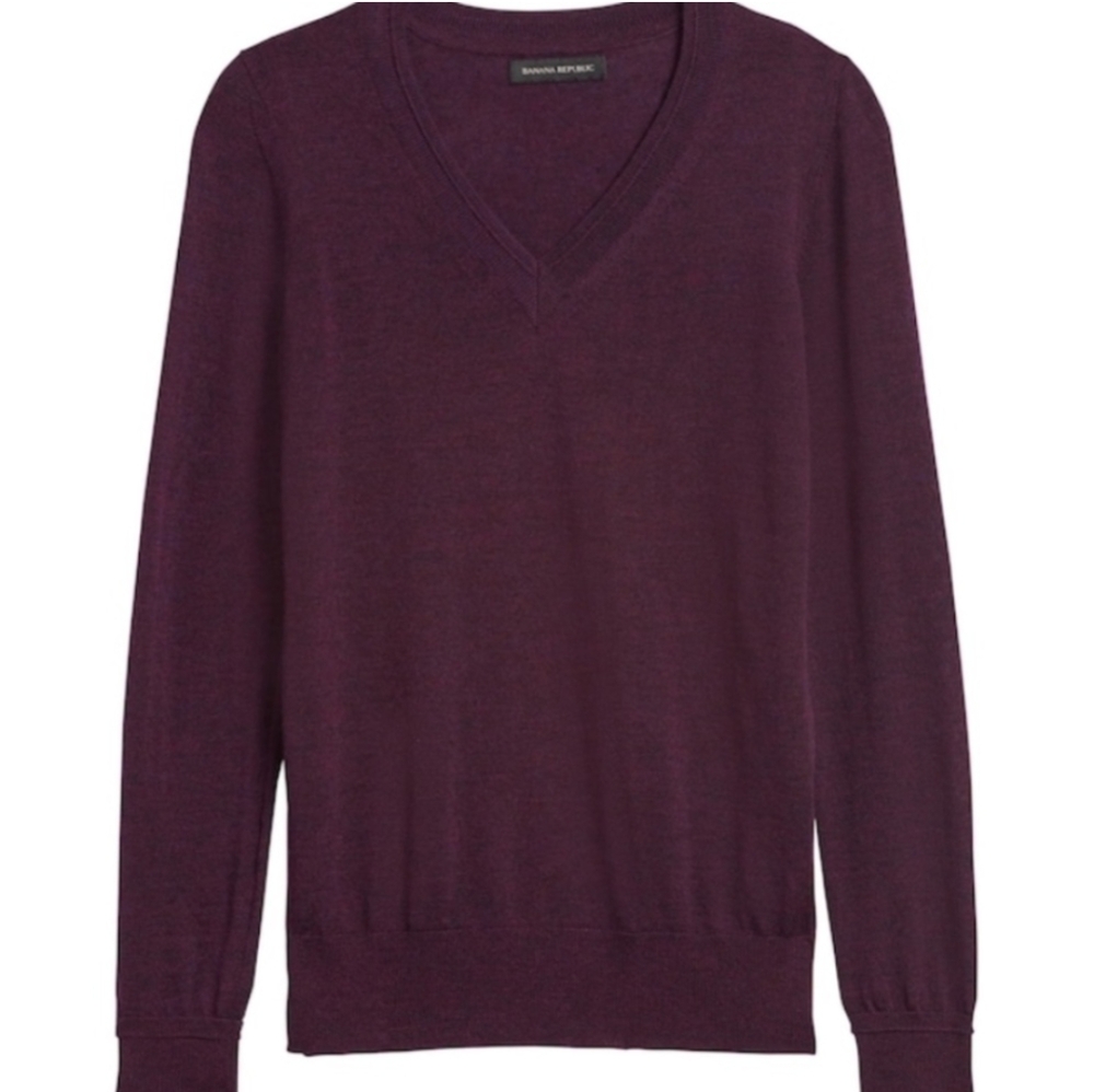 NWT Banana Republic V-Neck Forever Sweater